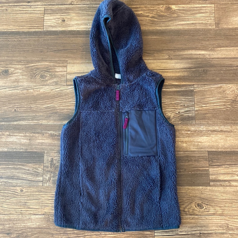 Columbia Hooded Sherpa Zip Up Vest size XS